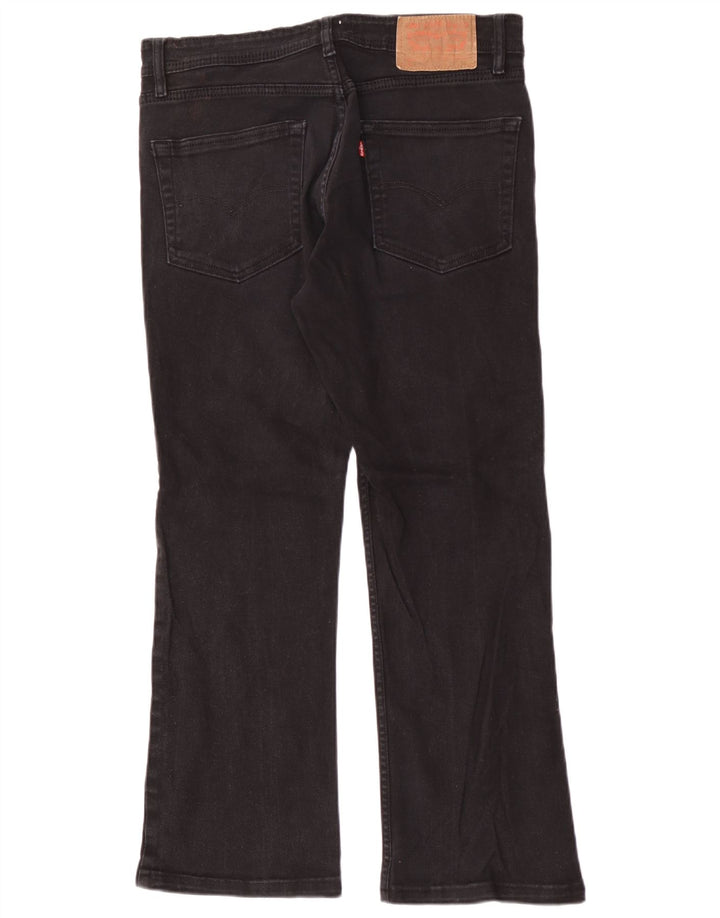 Levi's Herren Bootcut Jeans W32 L29 schwarze Baumwolle