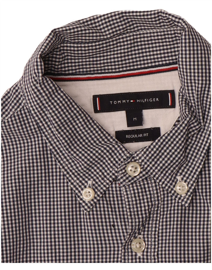 Tommy Hilfiger Herren-Hemd mit normaler Passform, mittelschwarz, kariert