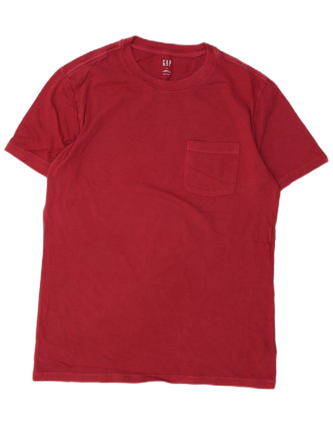 Gap Herren T-Shirt Top Small aus roter Baumwolle