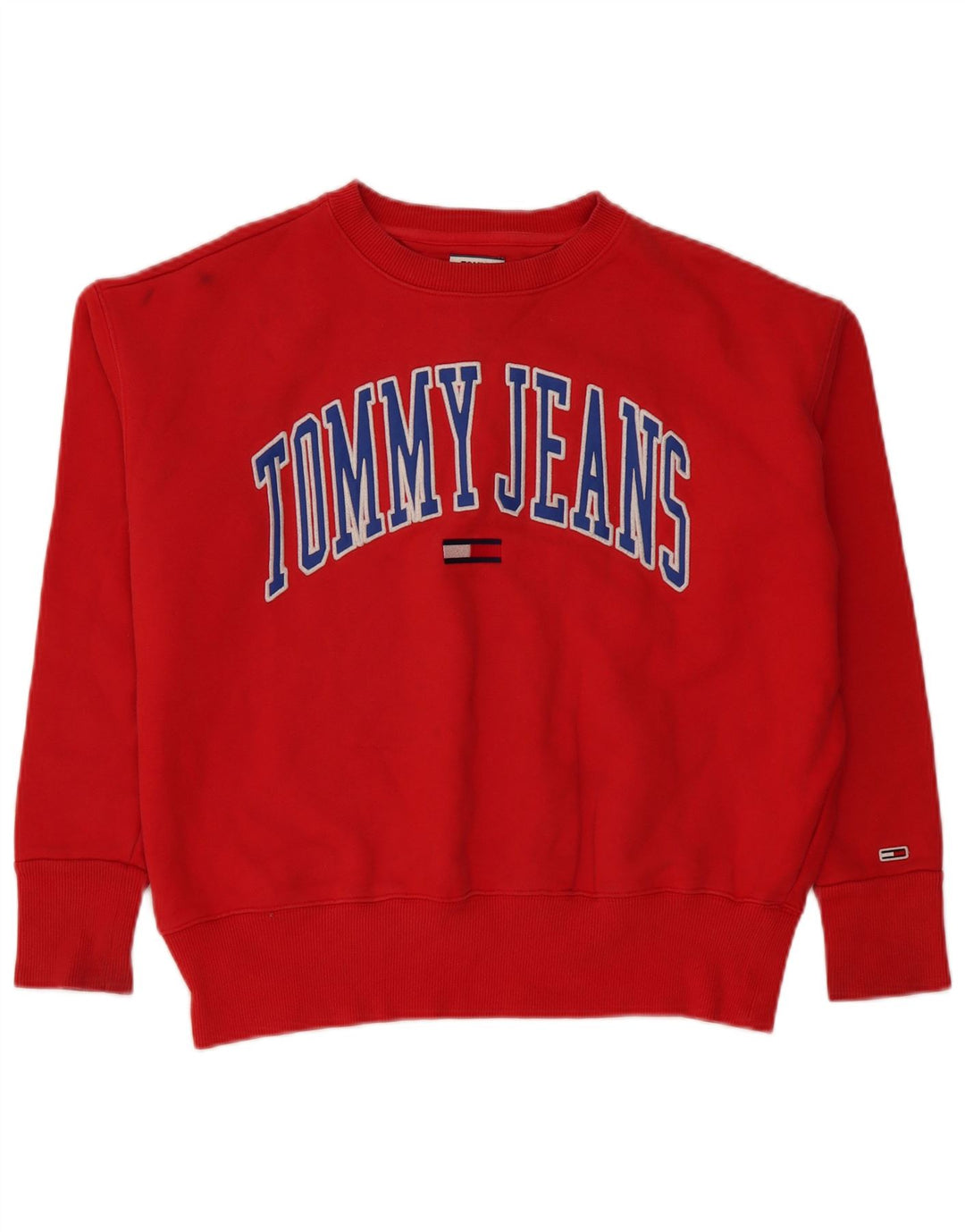 Tommy Hilfiger Damen-Sweatshirt mit Grafik, übergroß, Gr. 14, mittelrot
