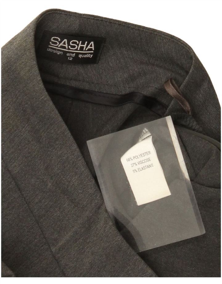 SASHA Damen Bootcut Freizeithose US 12 Large W32 L32 Grau Polyester