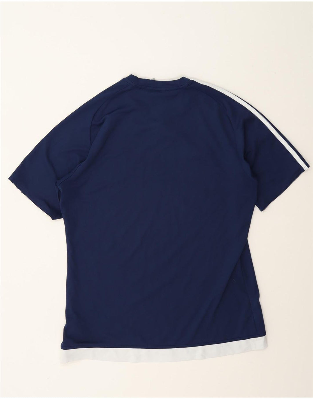 Adidas Herren Climalite T-Shirt Top Medium Marineblau Colourblock Polyester