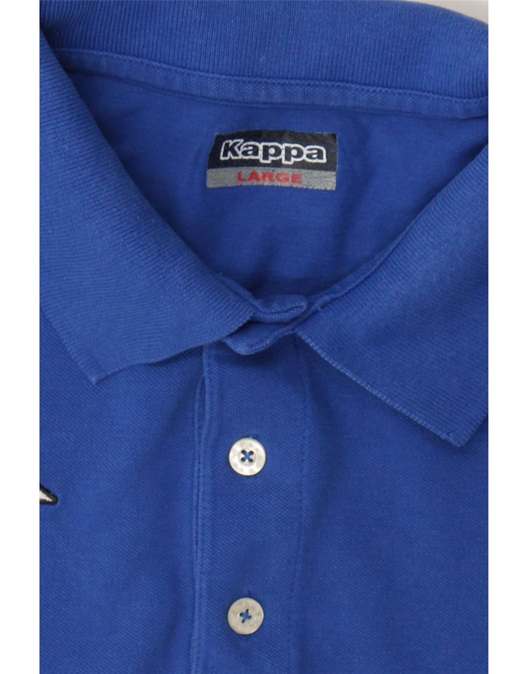 KAPPA Mens Polo Shirt Large Blue Cotton Vintage Kappa and Second-Hand Kappa from Messina Hembry 