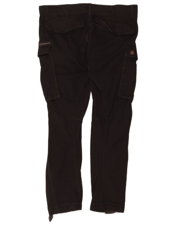 G-STAR Herren Slim Cargohose W36 L32 Schwarze Baumwolle