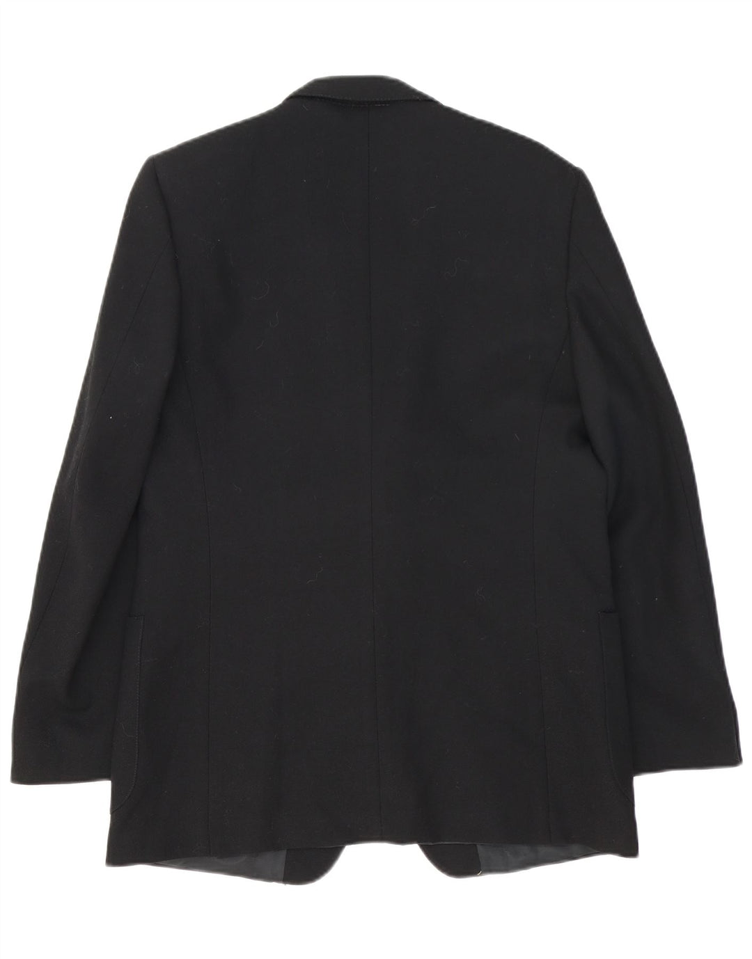 Vintage Herren 2-Knopf-Blazerjacke UK 38 Mittelschwarze Schurwolle