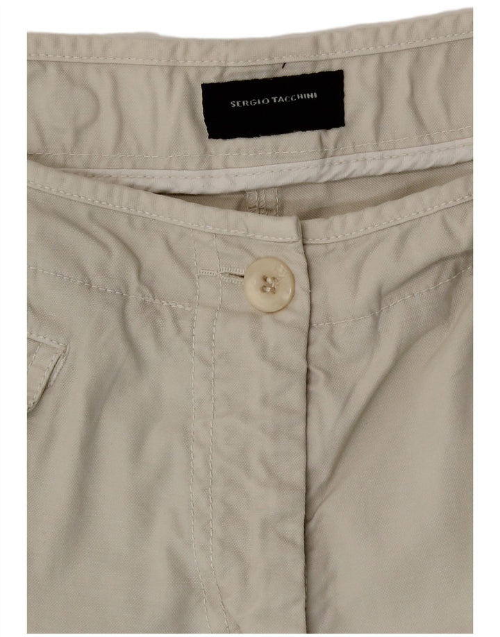 Sergio Tacchini Damen Cargo-Shorts, Größe L, W32, Beige