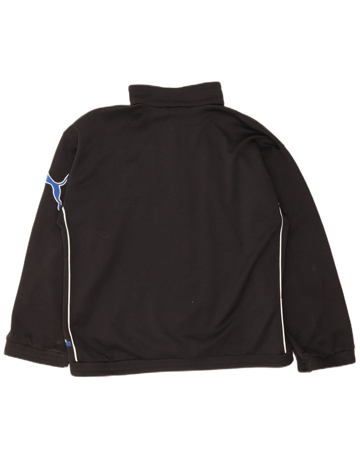 Puma Herren-Trainingsanzug-Top-Jacke, groß, Schwarz, Farbblock, Polyester, Sport