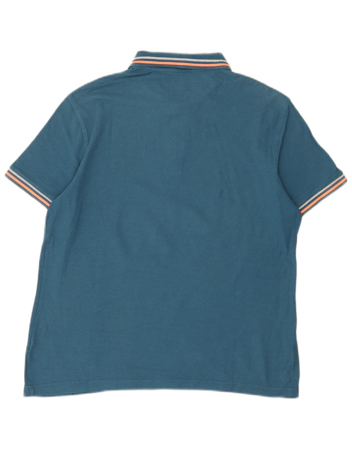Lotto Herren-Poloshirt, groß, blau, Farbblock
