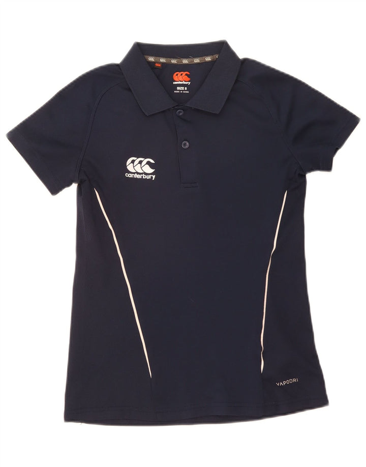 Canterbury Damen Poloshirt UK 8 Small Marineblau Polyester