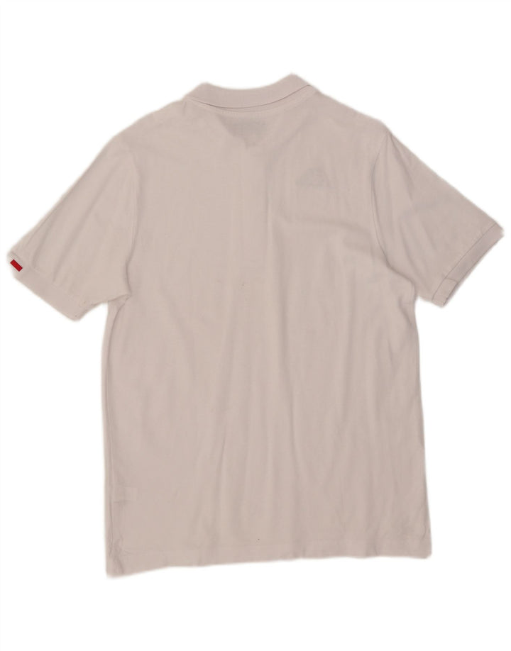 Kappa Herren-Poloshirt aus mittelweißer Baumwolle