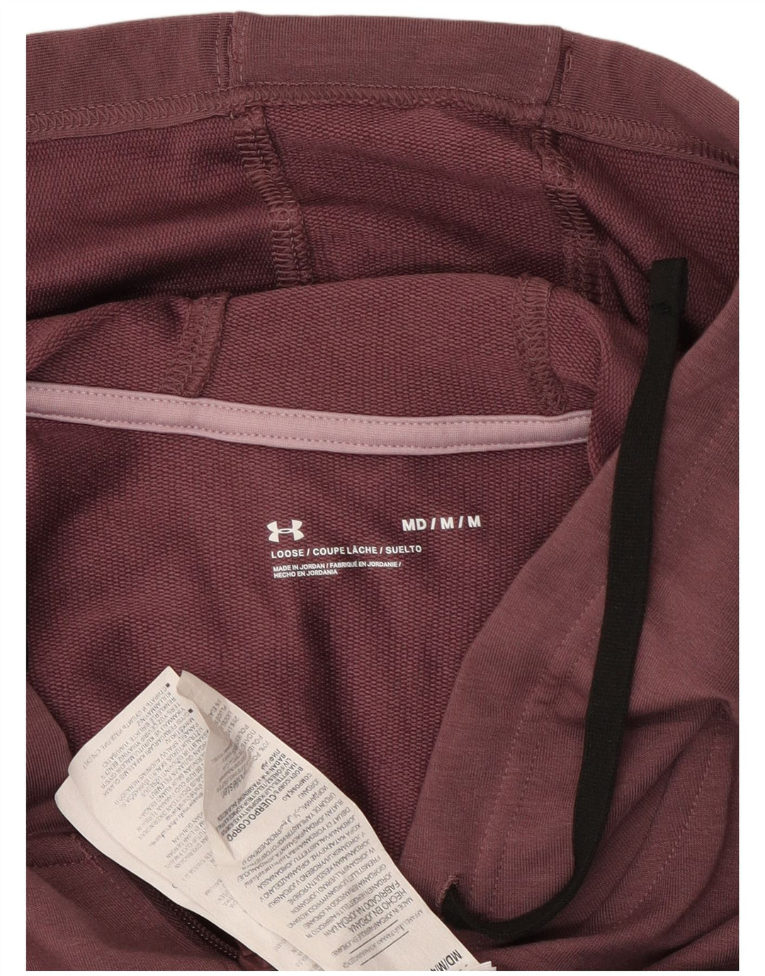 UNDER ARMOUR Damen-Kapuzenpullover mit Reißverschluss, UK 14, mittleres Kastanienbraun, Farbblock