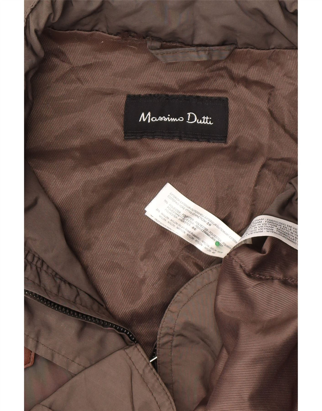 MASSIMO DUTTI Womens Oversized Hooded Utility Jacket UK 10 Small Grey