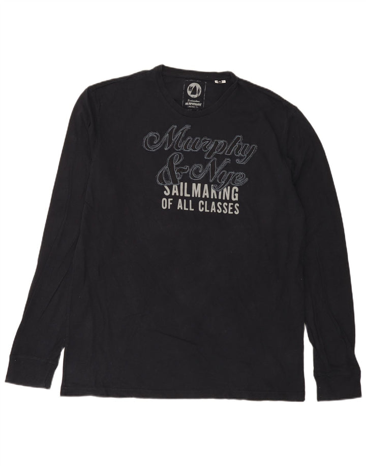 Murphy & Nye Herren Sailmakers Graphic Top Langarm 2XL Marineblau