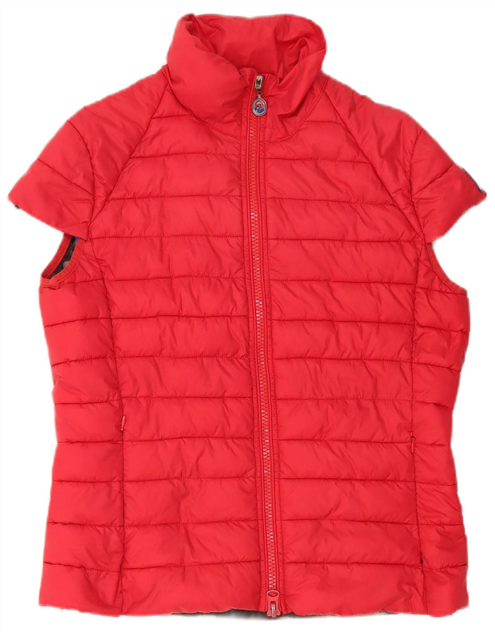 Invicta Damen Wattierte Weste UK 16 Large Rot Polyamid