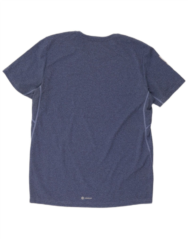 Adidas Herren Aeroready Regular Fit T-Shirt Top Large Blau