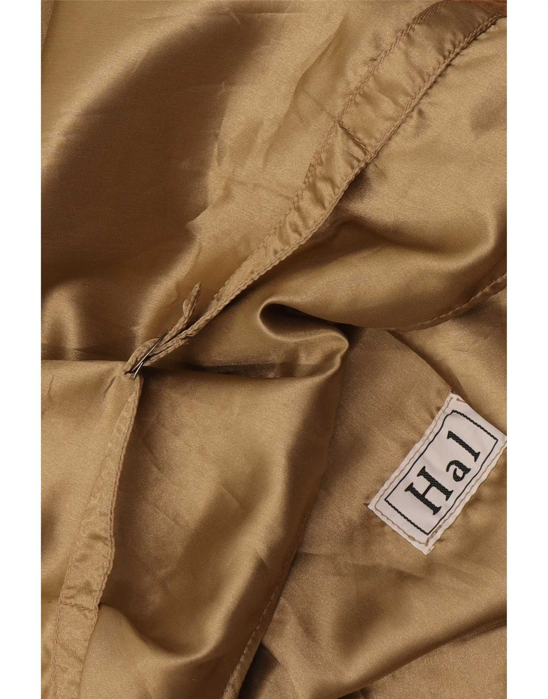Vintage Herren Wildlederweste Mittelbeige Farbblock