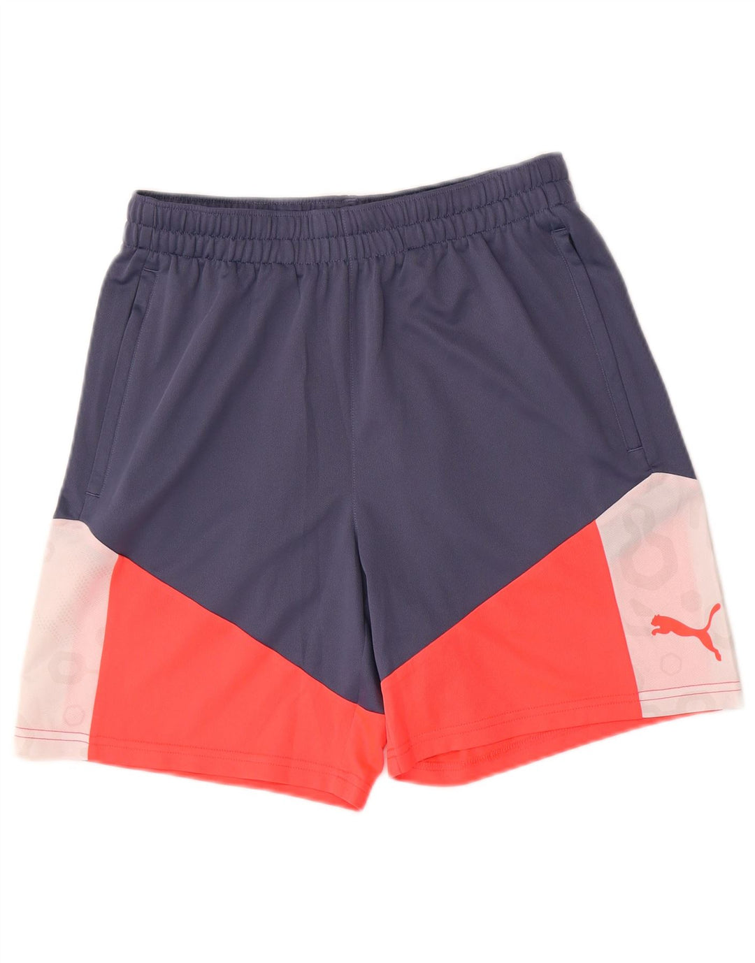 Puma Herren Graphic Sport Shorts Mittelblau Farbblock