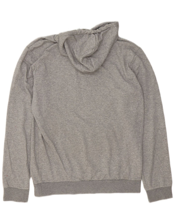 Adidas Herren Graphic Hoodie Pullover Mittelgrau gefleckte Baumwolle