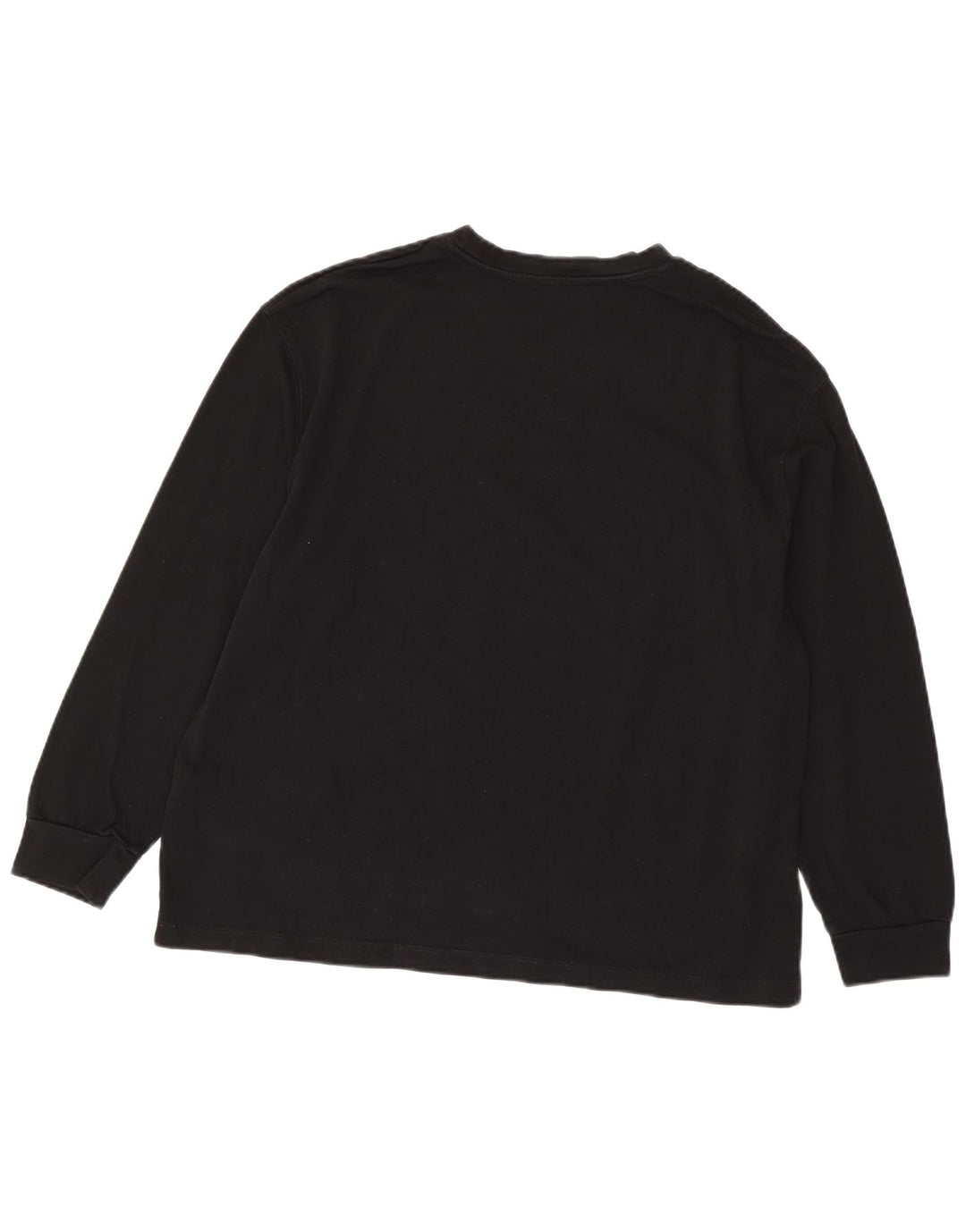 Zara Damen Top Langarm UK 16 Large Schwarz Baumwolle
