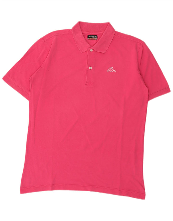 KAPPA Herren Poloshirt Mittelrosa Baumwolle