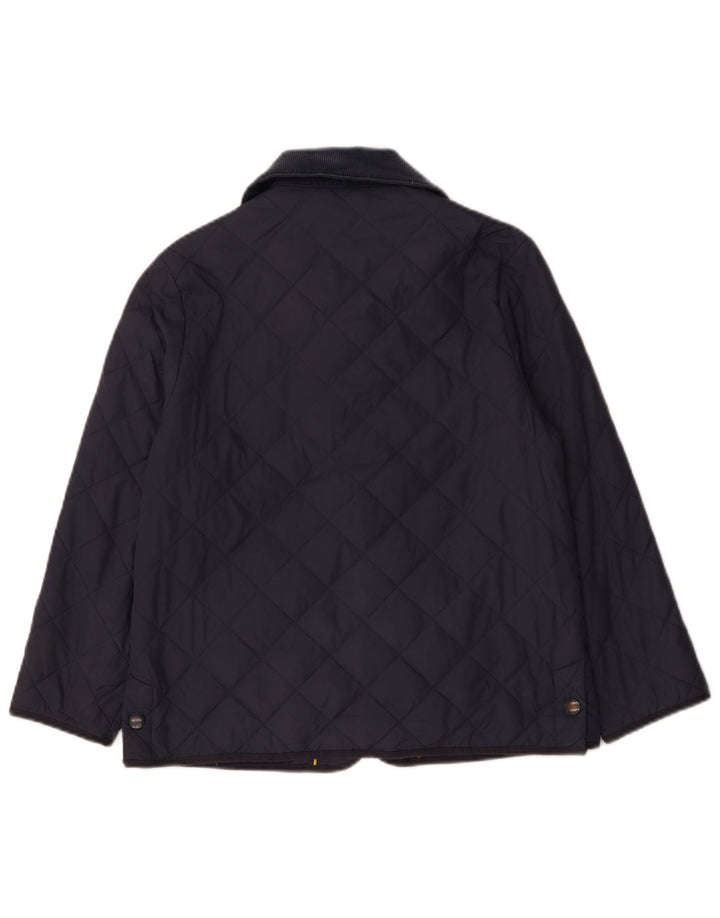 Jack Wills Damen Steppjacke UK 12 Medium Marineblau Nylon