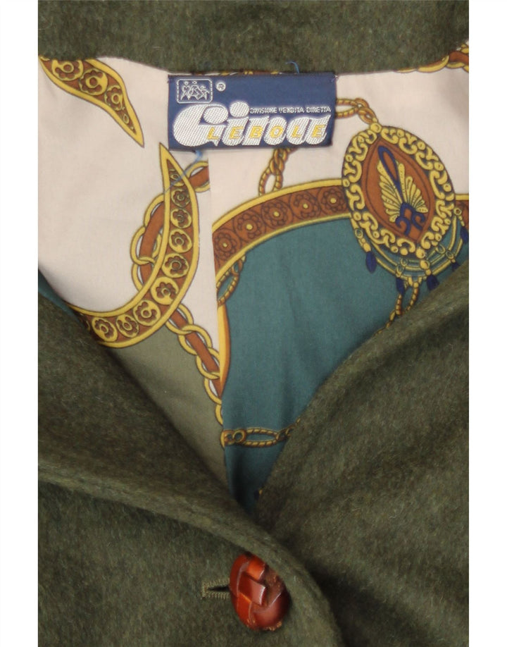 Gina Lebole Damen-Ponchomantel mit Kapuze, Einheitsgröße, Khaki