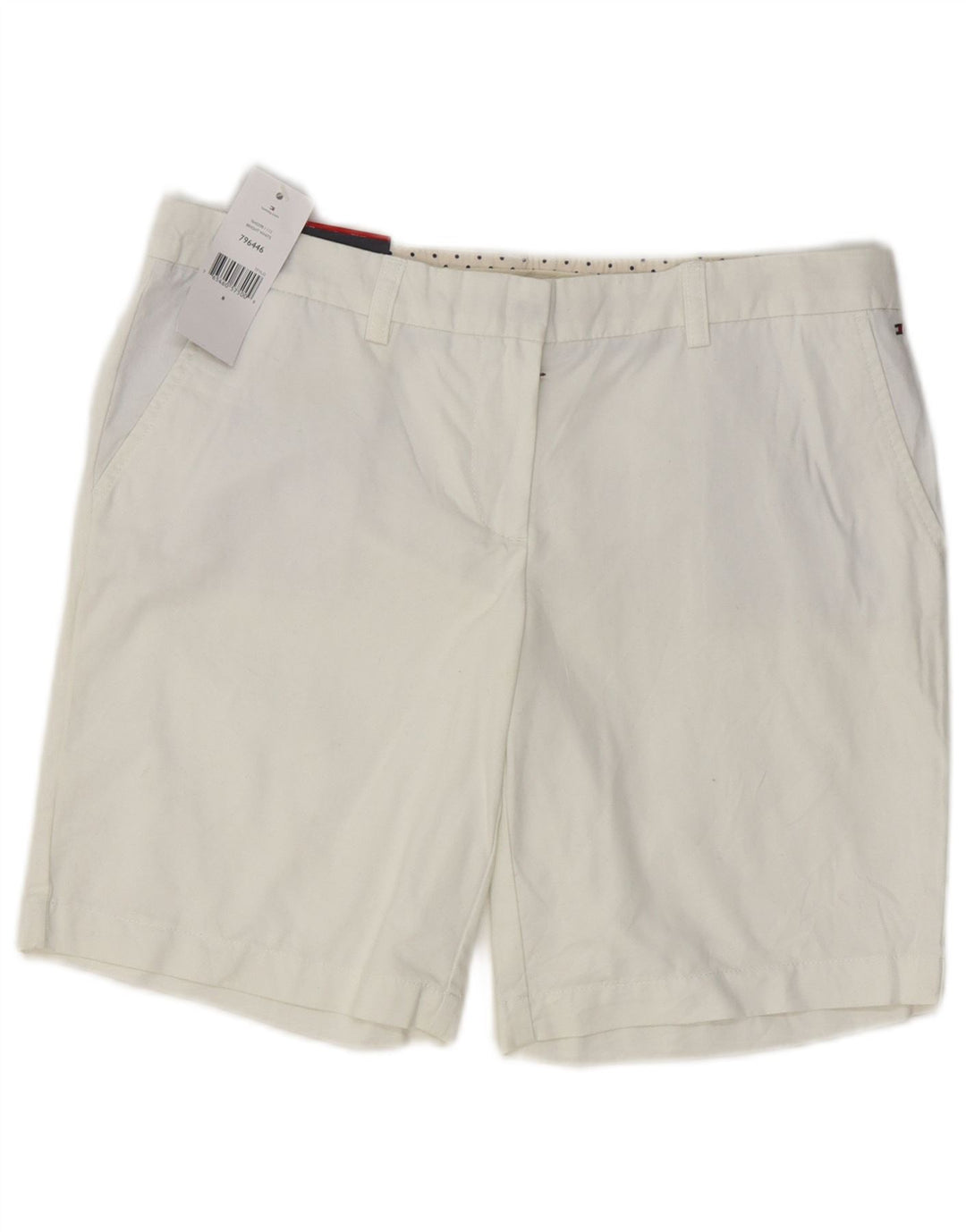 Tommy Hilfiger Damen Chino-Shorts US 8 Medium W32 Weiße Baumwolle