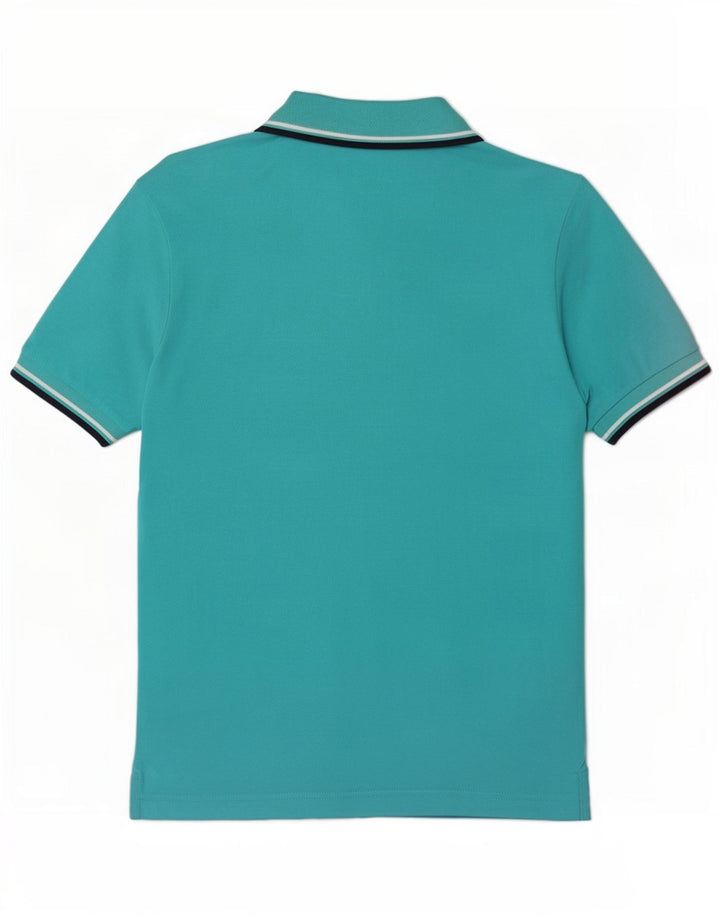 Diadora Herren Poloshirt Small Türkis gestreift