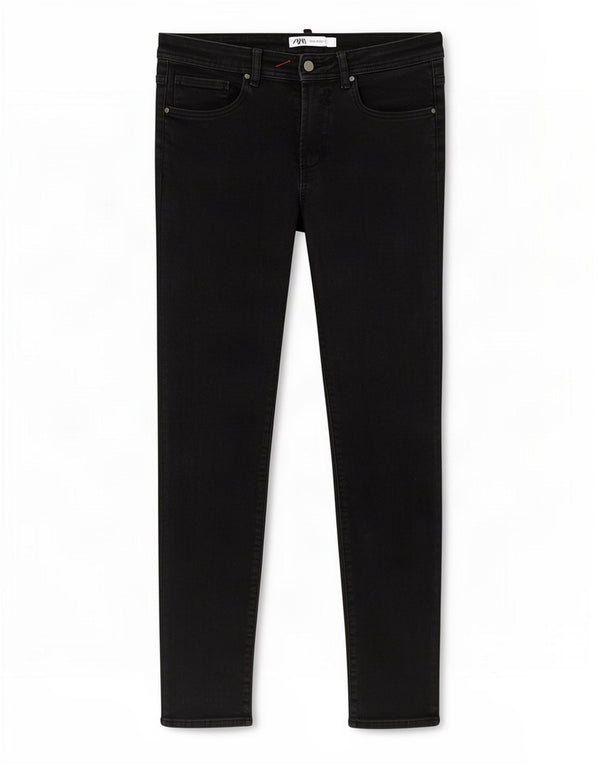 Zara Herren Skinny Jeans EU 38 Small W30 L27 Schwarze Baumwolle