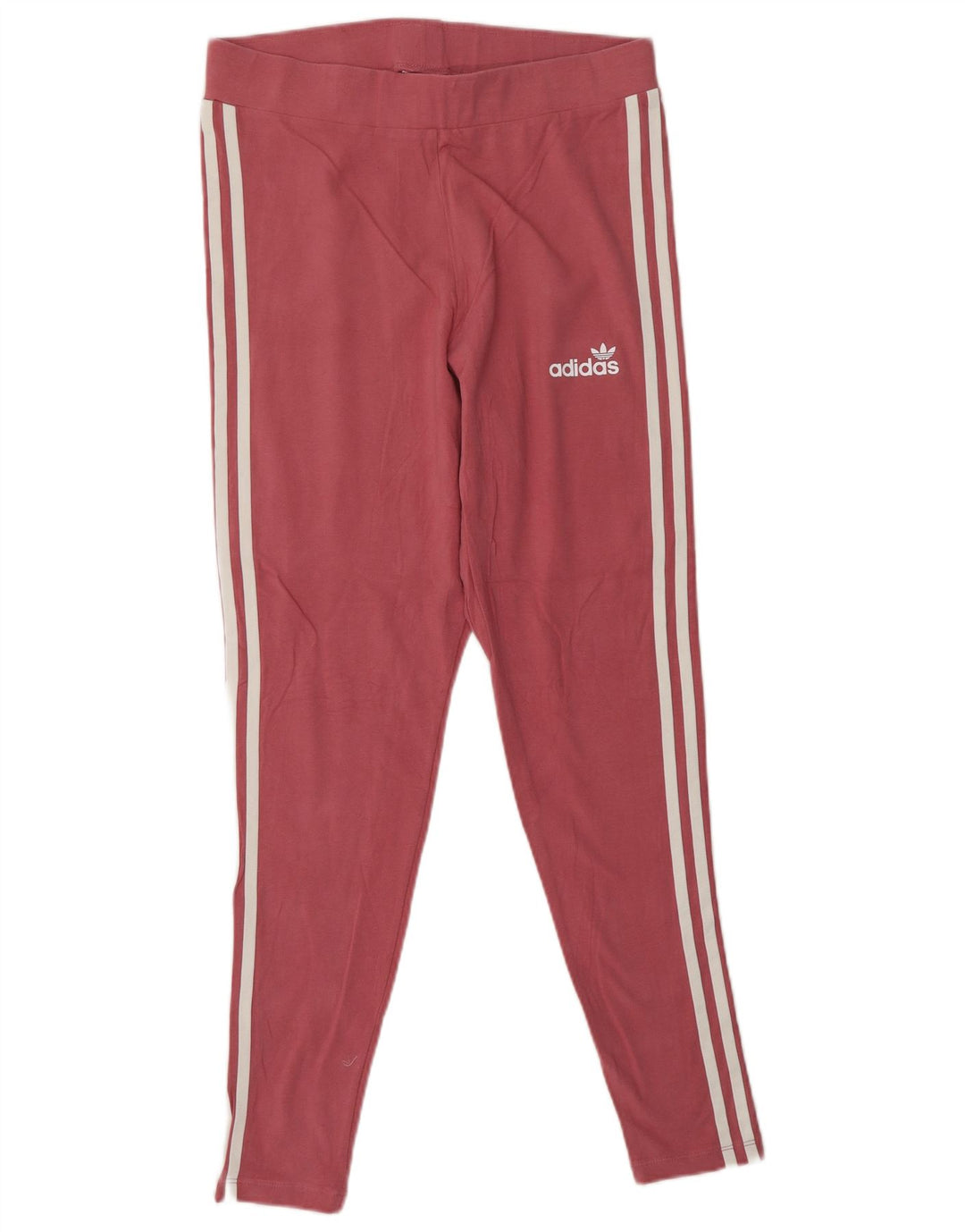 ADIDAS Damen Leggings UK 16 Große rosa Baumwolle