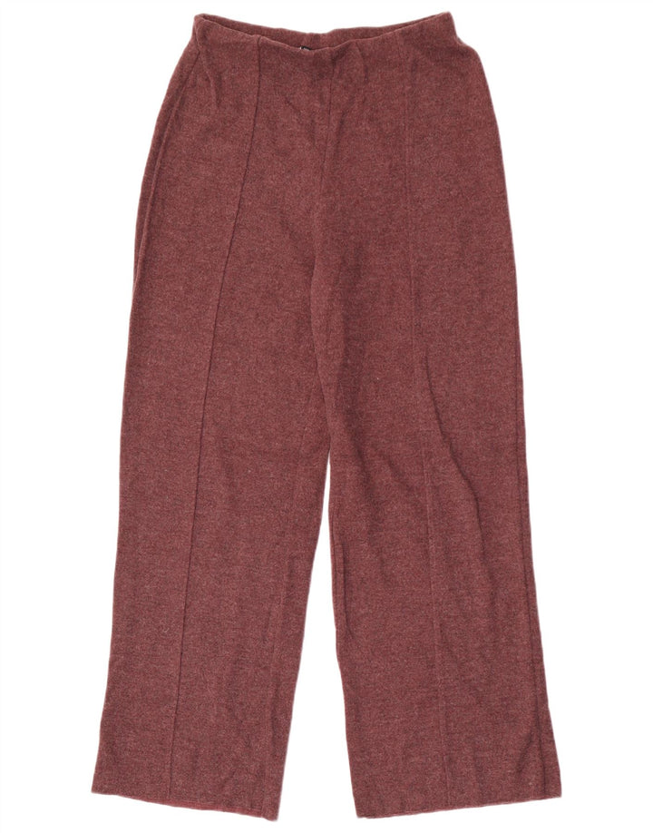 ZARA Damen Trainingshose UK 8 Small Kastanienbraunes Polyester