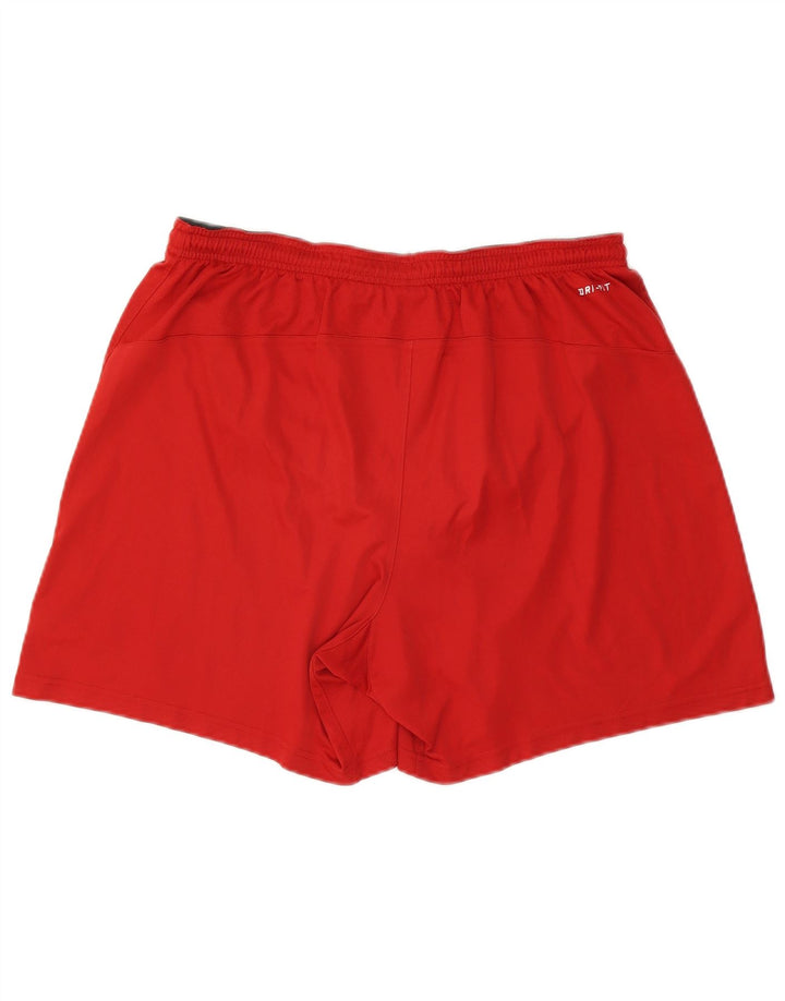 Nike Herren Dri Fit Sport Shorts XL Rot Colourblock Polyester