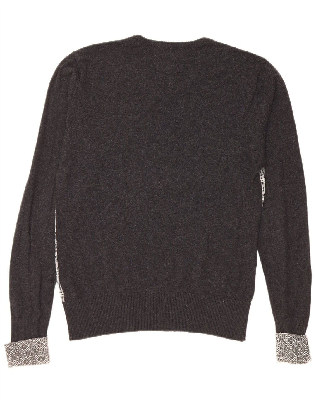 GUESS BY MARCIANO Damen-Pullover mit V-Ausschnitt, Gr. 10, klein, schwarz kariert