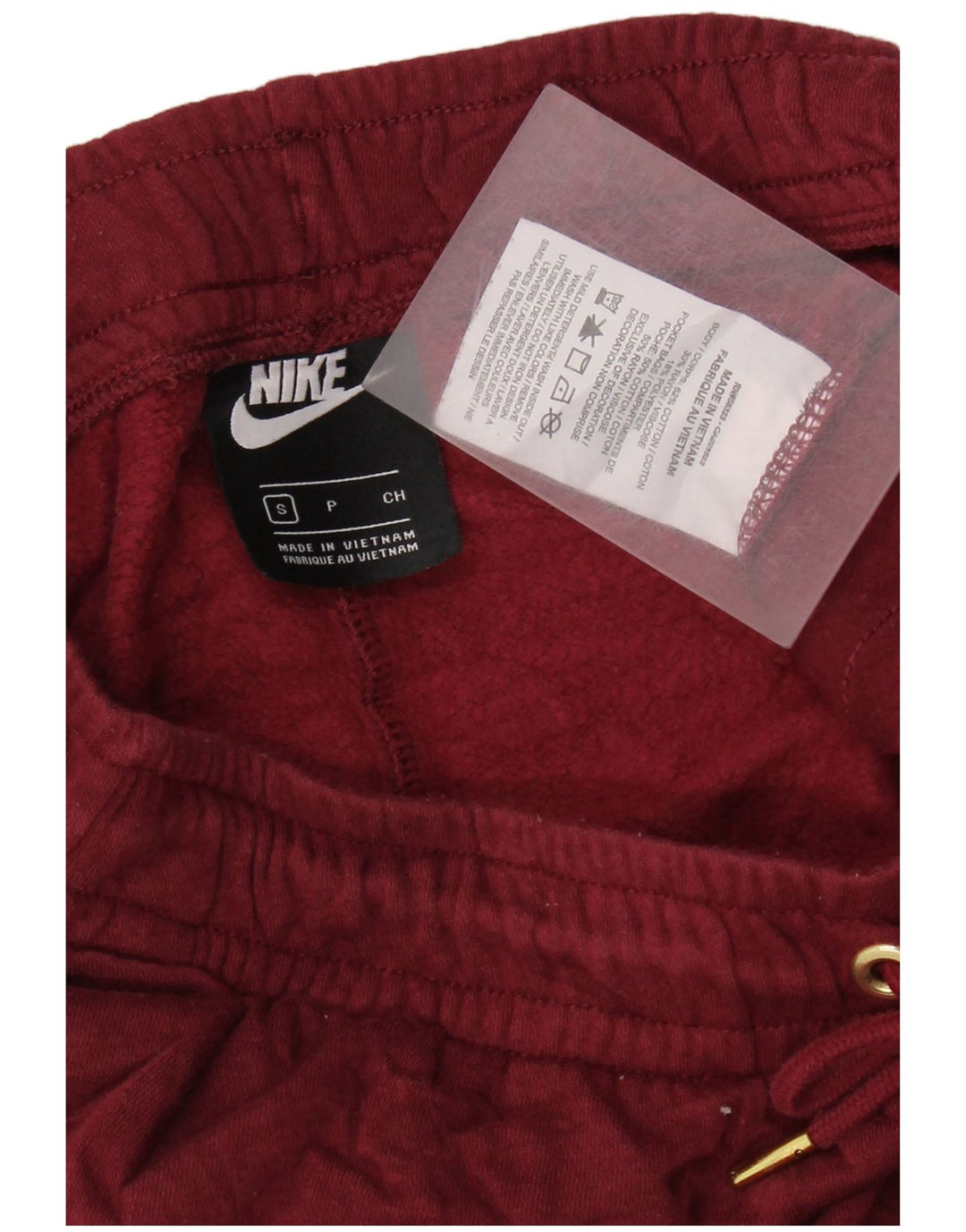 NIKE Damen-Trainingsanzug mit Grafik, Jogginghose, UK 10, Größe S, Kastanienbraun, Baumwolle