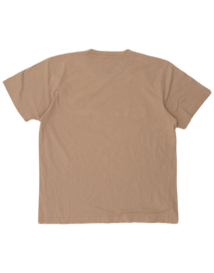 Champion Herren-T-Shirt mit Grafik, Größe S, Beige