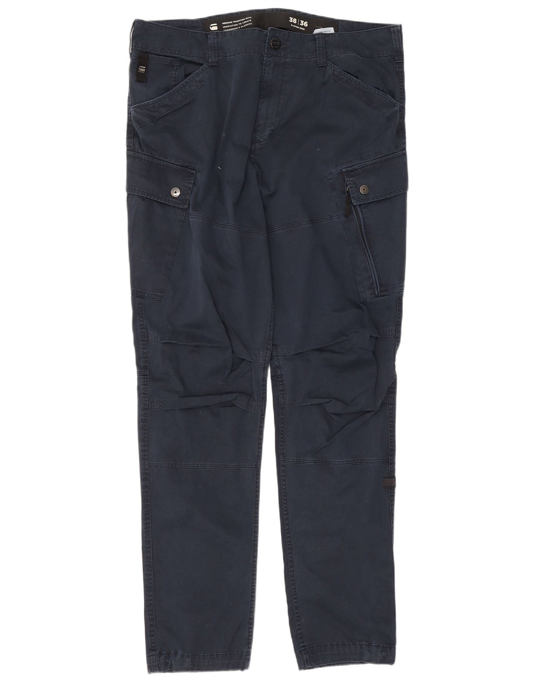 G-Star Herren Slim Cargohose W38 L36 Marineblaue Baumwolle