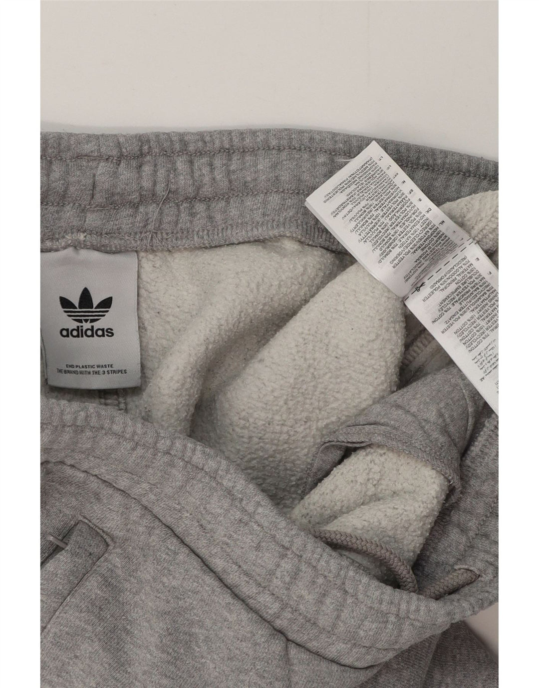 ADIDAS Herren-Sportshorts, klein, grau gefleckte Baumwolle