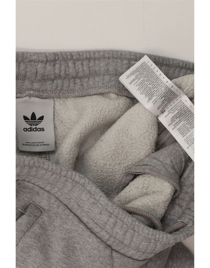 ADIDAS Herren-Sportshorts, klein, grau gefleckte Baumwolle