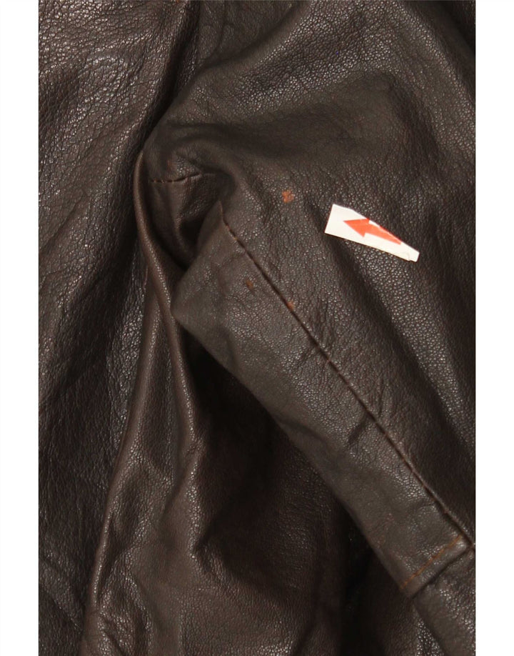 Vintage Herren Lederjacke UK 40 Large Braun