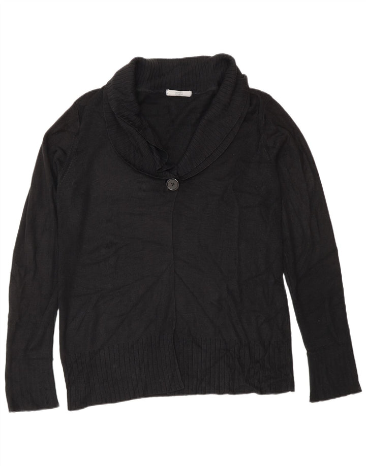 Marks & Spencer Damen-Cardigan-Pullover UK 12 Mittelschwarzes Acryl