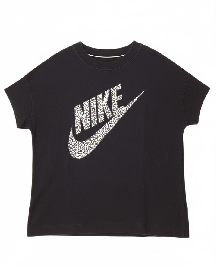 NIKE Mens Graphic T-Shirt Top XL Black Cotton