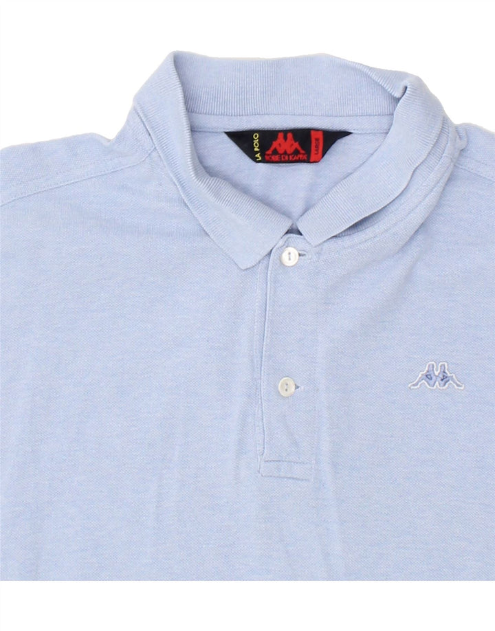 KAPPA Mens Polo Shirt Large Blue Cotton Vintage Kappa and Second-Hand Kappa from Messina Hembry 