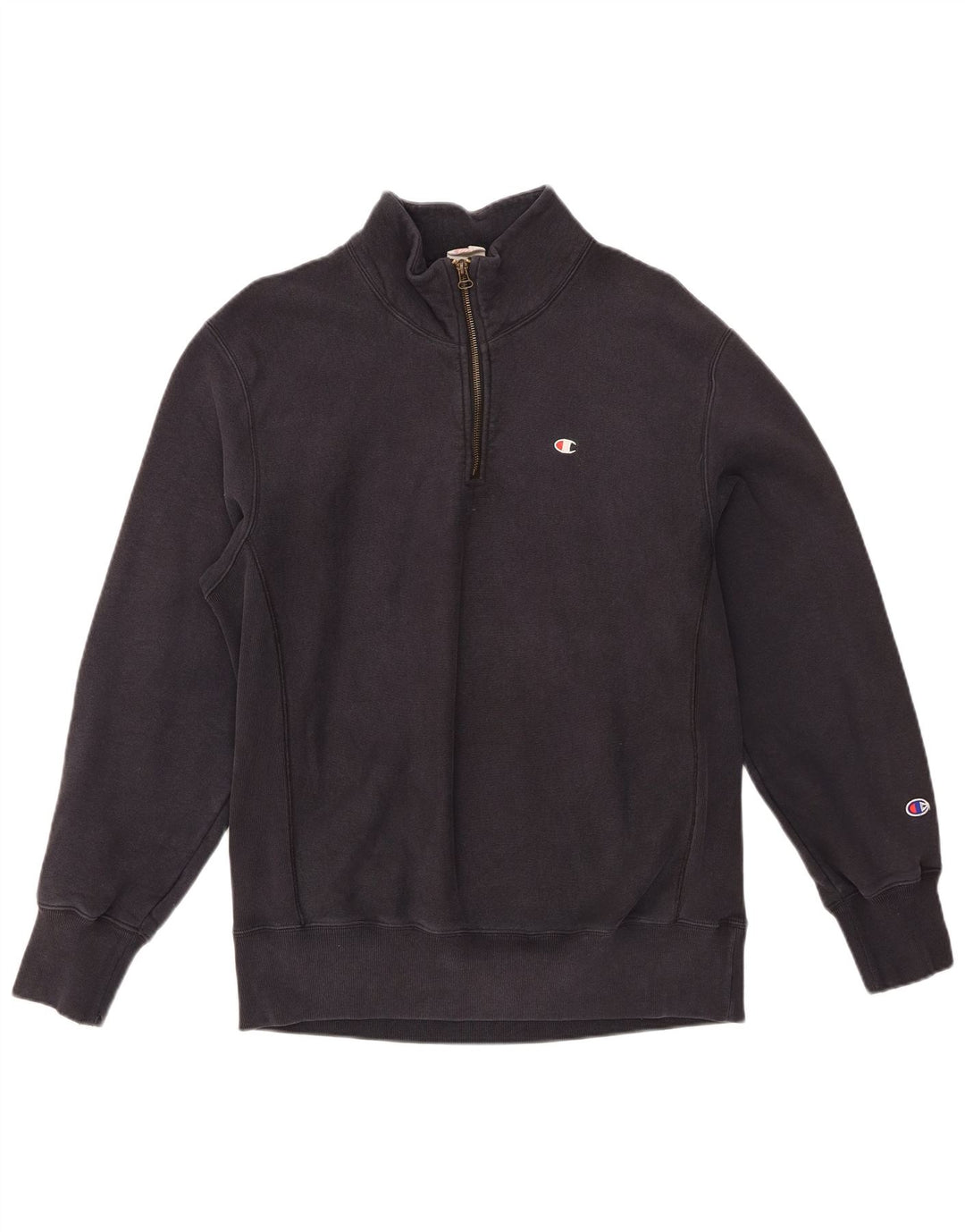 Champion Herren-Sweatshirt mit Reißverschluss, 2XL, graue Baumwolle