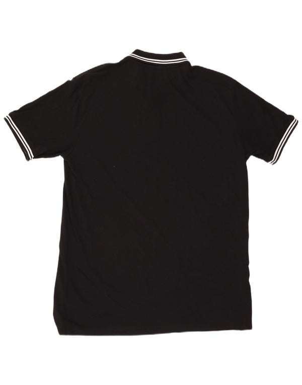 Kappa Herren Poloshirt 3XL schwarz gestreift aus Baumwolle