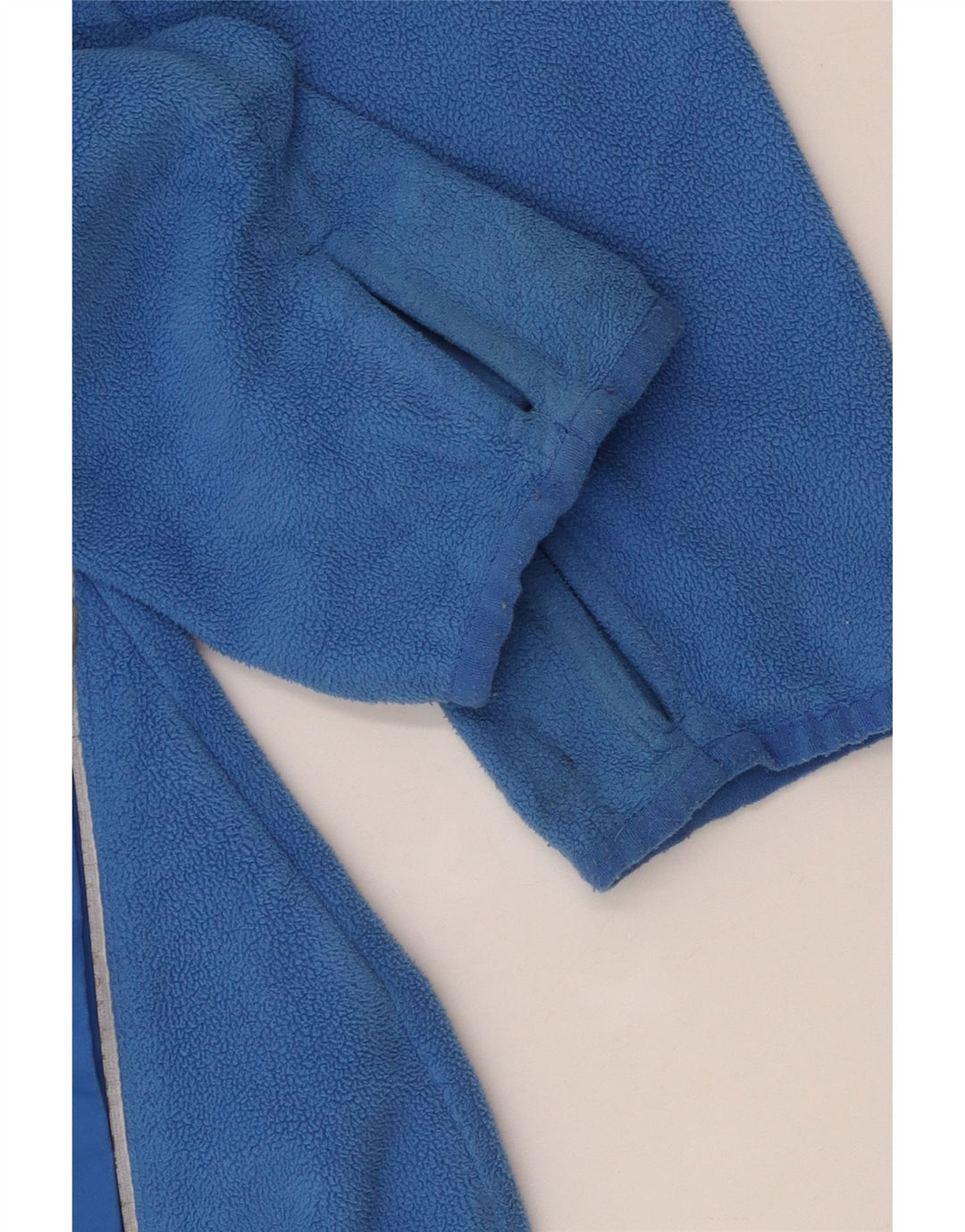 ADIDAS Kapuzen-Fleecejacke für Jungen, 9–10 Jahre, mittelblaues Polyester