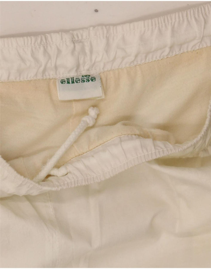 Ellesse Herren-Trainingshose, Jogginghose, Größe L, Weiß