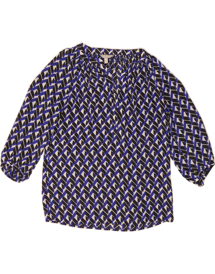 BANANA REPUBLIC Womens Petite Oversized Blouse Top UK 10 Small Blue Vintage Banana Republic and Second-Hand Banana Republic from Messina Hembry 