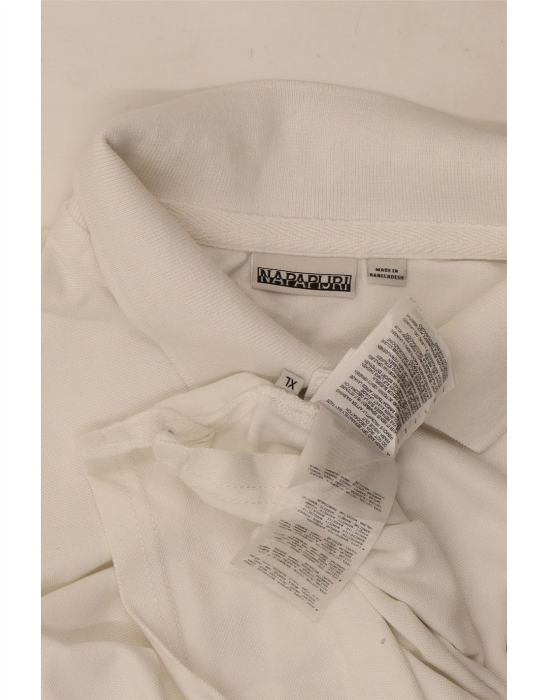 Napapijri Herren Poloshirt XL Weiße Baumwolle