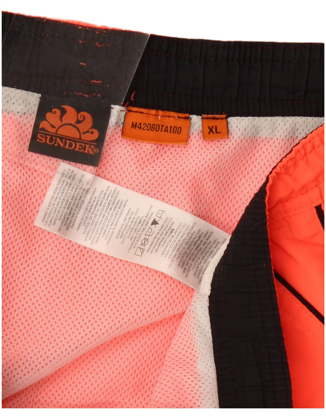 Sundek Herren Badeshorts XL Orange Polyester