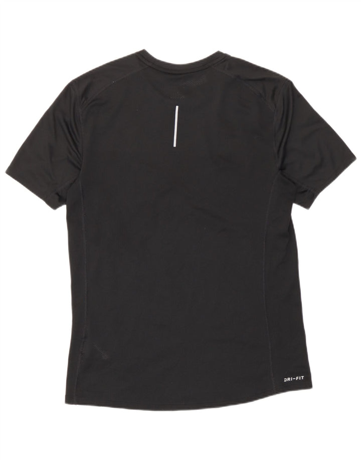Nike Herren Dri Fit T-Shirt Top Medium Schwarz Polyester